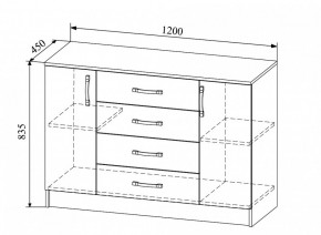Комод Софи СКМ 1200.1 в Татарске - tatarsk.mebelnovo.ru | фото