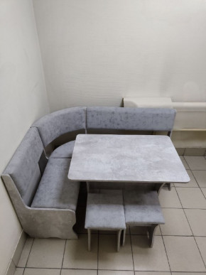 Кухонный уголок Миссия V велюр (цемент) в Татарске - tatarsk.mebelnovo.ru | фото