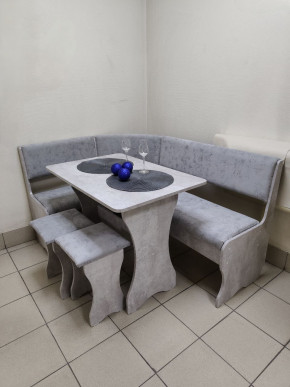 Кухонный уголок Миссия V велюр (цемент) в Татарске - tatarsk.mebelnovo.ru | фото