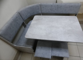 Кухонный уголок Миссия V велюр (цемент) в Татарске - tatarsk.mebelnovo.ru | фото