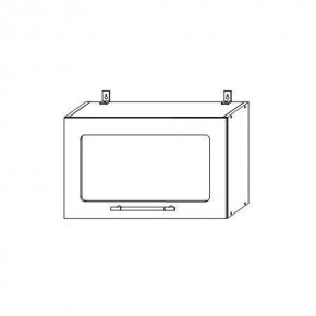 Опера ВПГС 600 шкаф верхний горизонтальный со стеклом в Татарске - tatarsk.mebelnovo.ru | фото