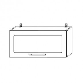 Опера ВПГС 800 шкаф верхний горизонтальный со стеклом в Татарске - tatarsk.mebelnovo.ru | фото