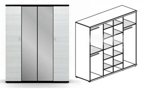 Шкаф 4-х дверный Гретта СБ-207 в Татарске - tatarsk.mebelnovo.ru | фото