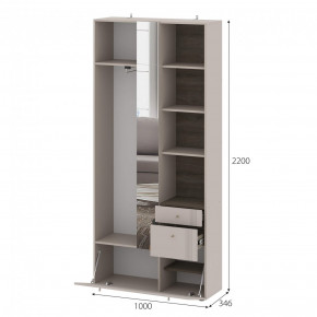 Вешалка с зеркалом Одетта (ВШ1) в Татарске - tatarsk.mebelnovo.ru | фото